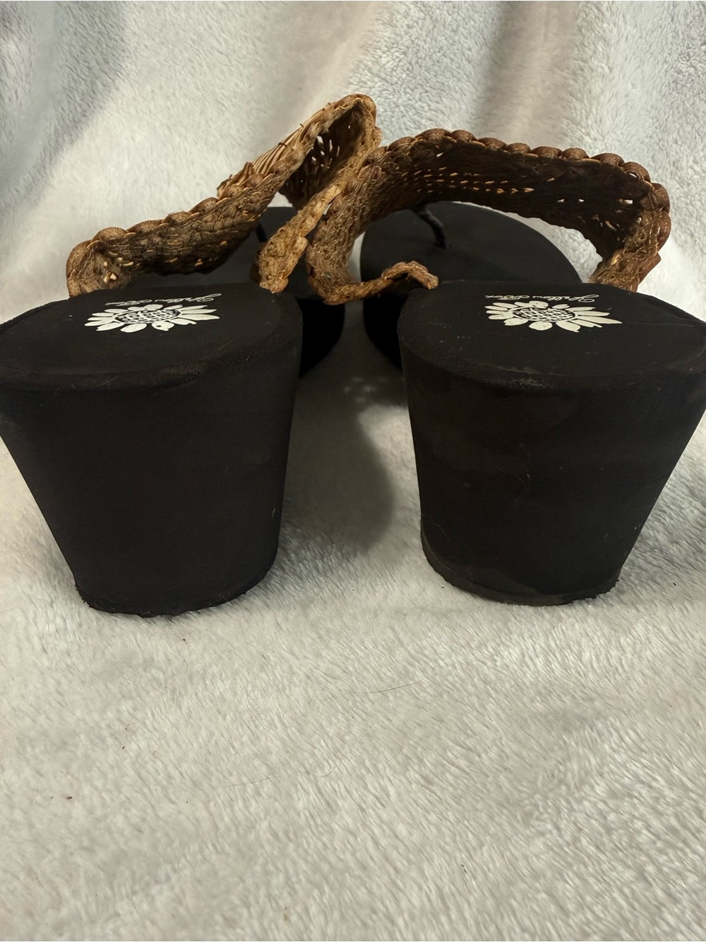 Yellow Box Tan Braided Wedge Sandals - Women's - Picture 4 of 6